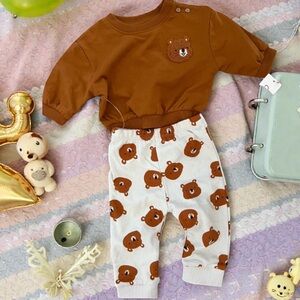 Cat & Jack Brown Bear Matching Set